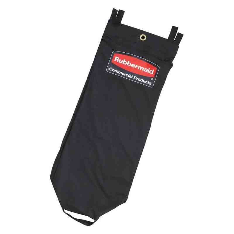 Executive 30G Housekeeping Cart Canvas Vinyl Lined Bag - High Capacity - Black[9T81],Each - [Cleaning Supplies Canada Discounts]