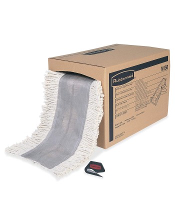 Rubbermaid FGM15000WH00 40-Inch Cut to Length Dust Mop, White - [DefendUse.com] - FGM15000WH00 - Universal Dust Mop