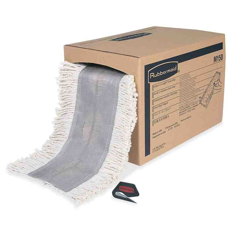 Rubbermaid FGM15000WH00 40-Inch Cut to Length Dust Mop, White - [DefendUse.com] - FGM15000WH00 - Universal Dust Mop