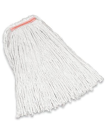 Rubbermaid FGF11600WH00 Dura Pro 16 oz. White Premium Cut-End Cotton Mop with 1" Headband - [Cleaning Supplies Canada Discounts]