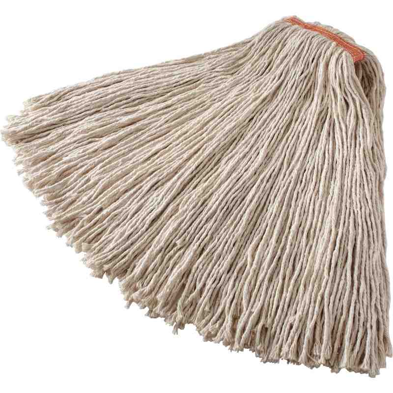 Rubbermaid FGF11900WH00 Dura Pro 32 oz. White Premium Cut-End Cotton Mop with 1" Headband - [Cleaning Supplies Canada Discounts]