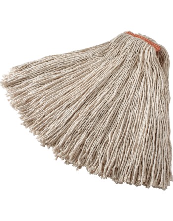 Rubbermaid FGF11700WH00 Dura Pro 20 oz. White Premium Cut-End Cotton Mop with 1" Headband - [Cleaning Supplies Canada Discounts]