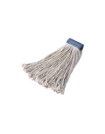 Rubbermaid FGF15600WH00 Dura Pro 16 oz. White Premium Cut-End Cotton Wet Mop with 5" Headband - [Cleaning Supplies Canada Discou