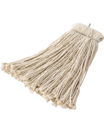 Rubbermaid FGF16700WH00 Dura Pro 20 oz. White Premium Cut-End Cotton Wet Mop with Twister Headband - [Cleaning Supplies Canada D