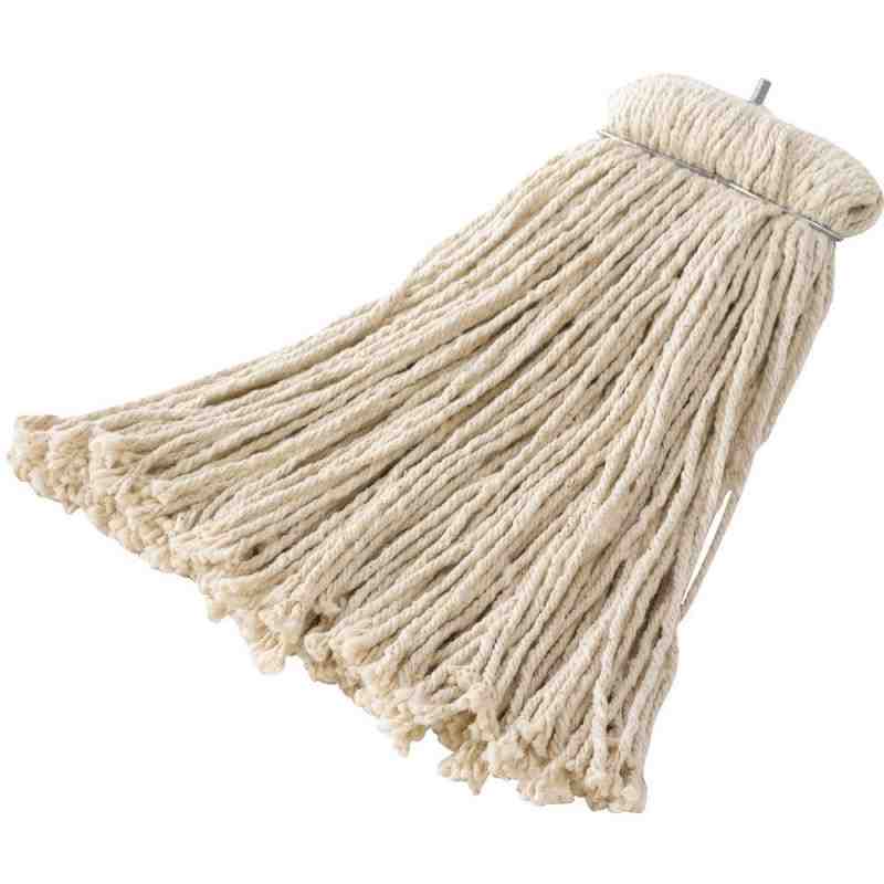 Rubbermaid FGF16700WH00 Dura Pro 20 oz. White Premium Cut-End Cotton Wet Mop with Twister Headband - [Cleaning Supplies Canada D