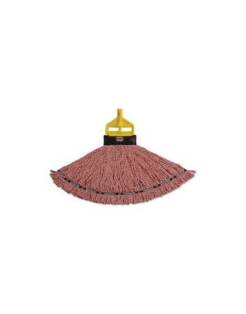 Rubbermaid 1924787 Maximizer Red Medium Blend Loop Mop Head with Universal Headband - [Cleaning Supplies Canada Discounts] - 192
