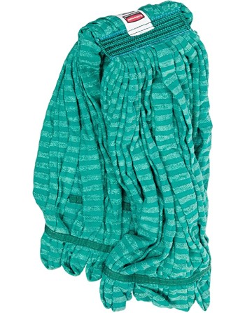 RUBBERMAID  Tube Wet Mop, Polyester/Microfibre, 24 oz., Loop Style Type: General Use Colour: Green 1" - [Cleaning Supplies Canad