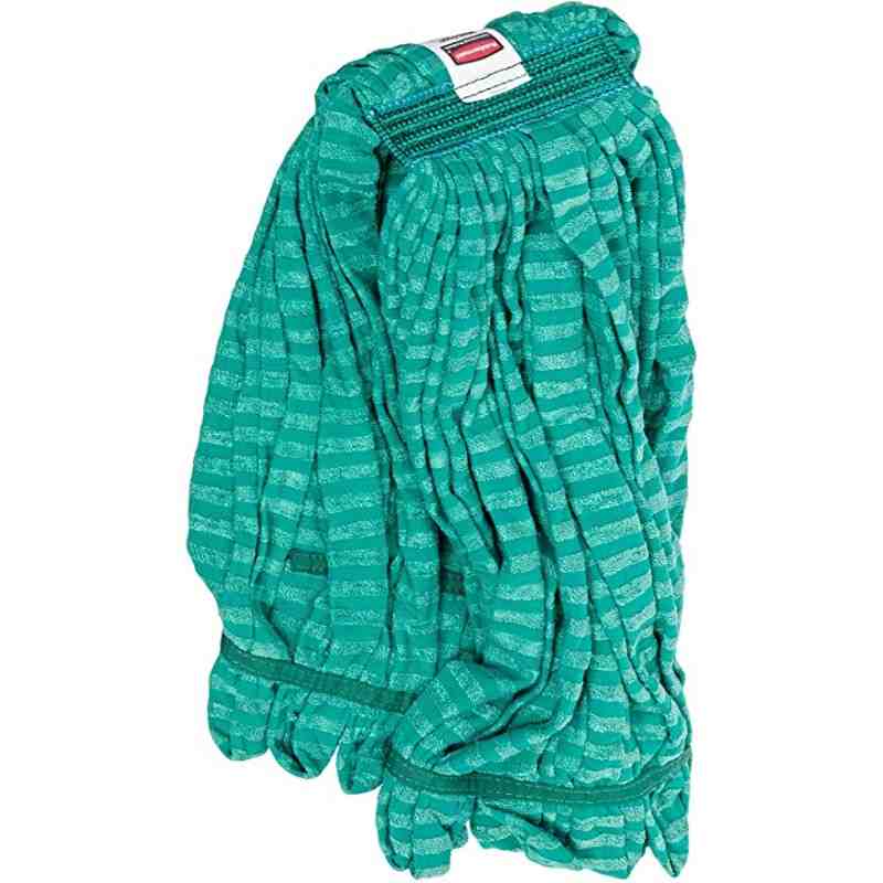 RUBBERMAID  Tube Wet Mop, Polyester/Microfibre, 24 oz., Loop Style Type: General Use Colour: Green 1" - [Cleaning Supplies Canad