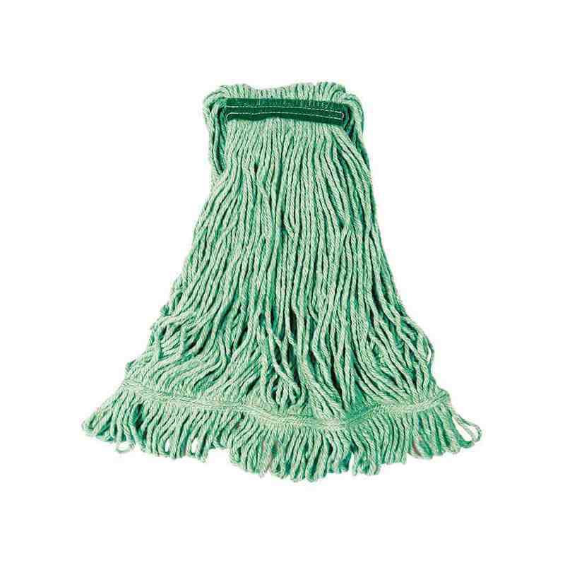 Rubbermaid FGD21206GR00 Super Stitch Blend 20 oz. Green Wet Mop with 1" Headband - [Cleaning Supplies Canada Discounts] - FGD212