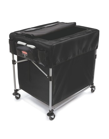 Rubbermaid 1889864 Executive Large Cover for 8 Bushel X-Carts - Black, 1/EA - [DefendUse.com] - 1889864 - Executive Series
