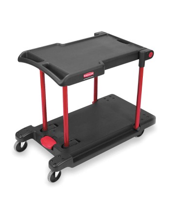 Rubbermaid FG430000BLA Black Convertible Utility Cart - [Cleaning Supplies Canada Discounts] - FG430000BLA - [DefendUse.com]