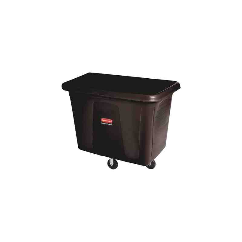 Rubbermaid FG461400BLA Black 14 Cu. Ft. Bulk Cube Truck (500 lb.) - [Cleaning Supplies Canada Discounts] - FG461400BLA - [Defend