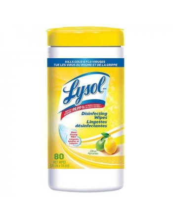 Lysol® Disinfecting Wipes - Citrus - 6/80ct [CB718250] - [DefendUse.com] - 19200-77182 - Lysol®