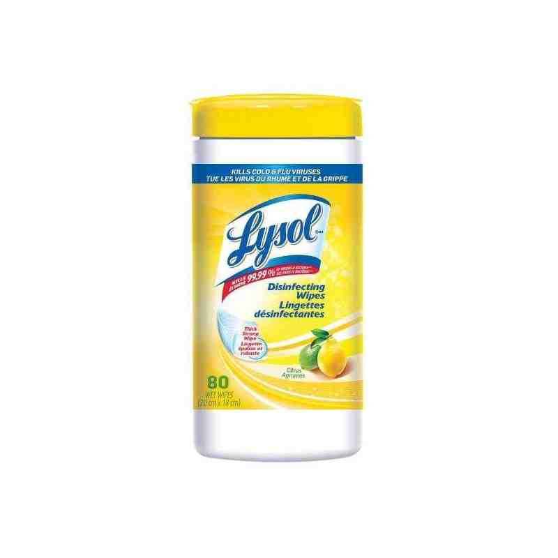 Lysol® Disinfecting Wipes - Citrus - 6/80ct [CB718250] - [DefendUse.com] - 19200-77182 - Lysol®