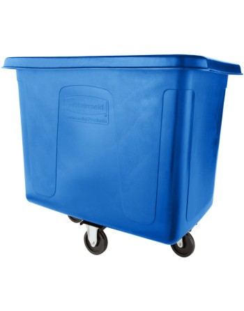 Rubbermaid FG461200DBLUE Dark Blue 12 Cu. Ft. Bulk Cube Truck (400 lb.) - [Cleaning Supplies Canada Discounts] - FG461200DBLUE -
