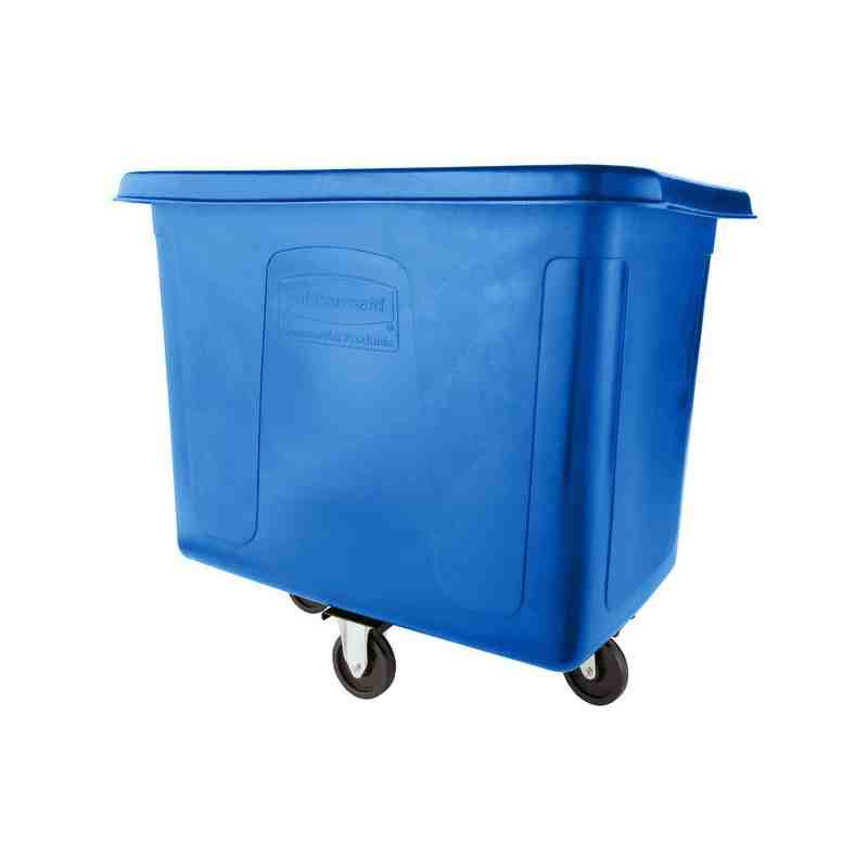 Rubbermaid FG461200DBLUE Dark Blue 12 Cu. Ft. Bulk Cube Truck (400 lb.) - [Cleaning Supplies Canada Discounts] - FG461200DBLUE -