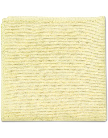 Rubbermaid Commercial 1820584 Microfiber Economy Cloth, 16"X16", Yellow (Pack of 24) - [DefendUse.com] - 1820584 - Microfiber Cl