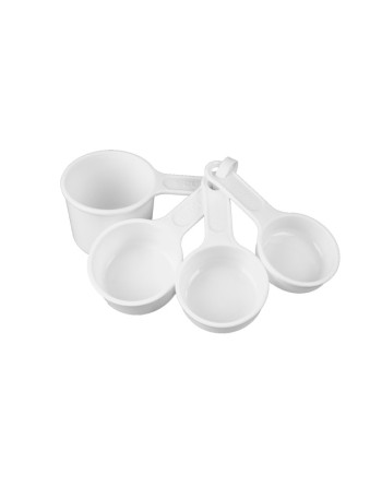 Rubbermaid FG8315ASWHT 4-Piece Plastic Measuring Cup Set - [Cleaning Supplies Canada Discounts] - FG8315ASWHT - [DefendUse.com]
