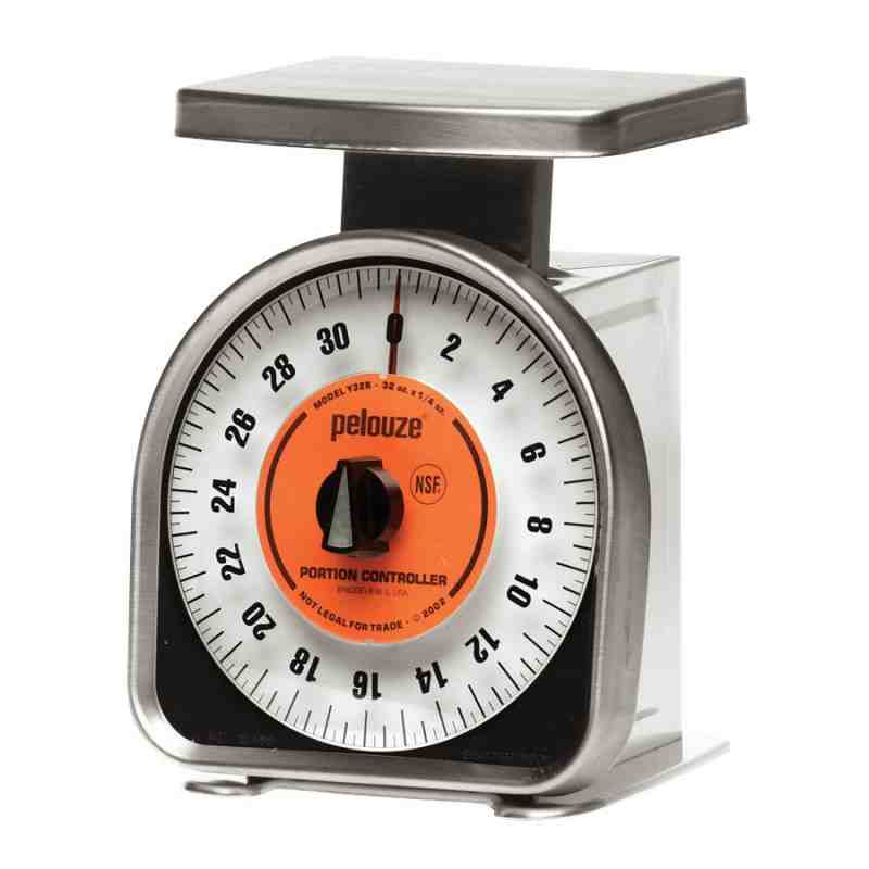 Rubbermaid FGY32R Aluminum Y-Line Mechanical Portion-Control Food Scale, 2-Pound - [DefendUse.com] - FGY32R - Weighing Scales