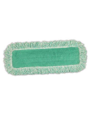 Rubbermaid FGQ40800GR00 Green Economy Microfiber 18 In. Dust Pad, 12/CS - [Cleaning Supplies Canada Discounts] - FGQ40800GR00 - 