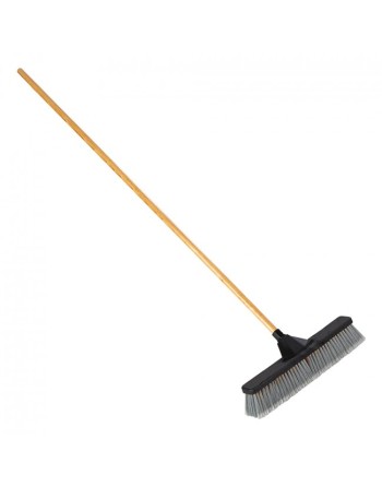 RUBBERMAID 2040055 Multi-Surface Push Broom, 18", Medium, Polypropylene Bristles - [DefendUse.com] - 2040055 - Brooms