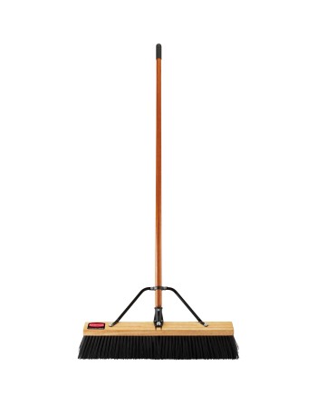 Rubbermaid 2040051 36" Hardwood Push Broom with Heavy Duty Polypropylene Bristles and Hardwood Handle - [DefendUse.com] - 204005