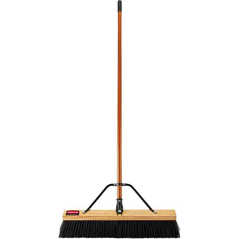Rubbermaid 2040051 36" Hardwood Push Broom with Heavy Duty Polypropylene Bristles and Hardwood Handle - [DefendUse.com] - 204005