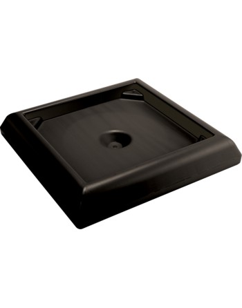 Rubbermaid FG917700BLA Ranger Black Weighted Base Accessory for FG917188, FG917388, FG917500, FG917600 Containers - [DefendUse.c