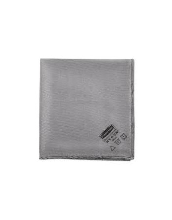 Rubbermaid 1867398 Executive Glass Microfiber Cloths, Gray, 16 x 16, 12 Per Pack - [Cleaning Supplies Canada Discounts] - 186739