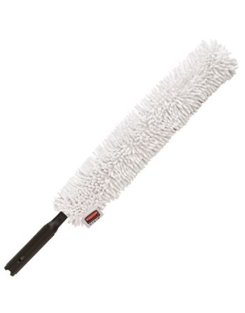 Rubbermaid FGQ85200WH00 Executive Series HYGEN High-Performance Flexible Microfiber Duster and Frame, White - [DefendUse.com] - 