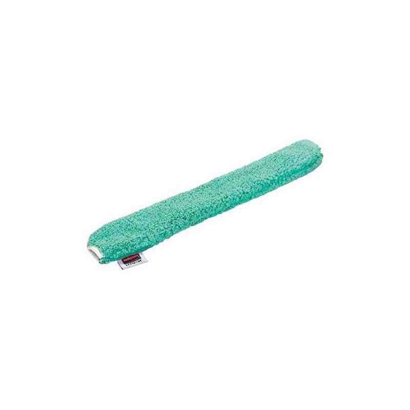 Rubbermaid FGQ85100GR00 Hygen Wand Duster Microfiber Replacement Sleeve, Green, 6/CS - [DefendUse.com] - FGQ85100GR00 - Microfib