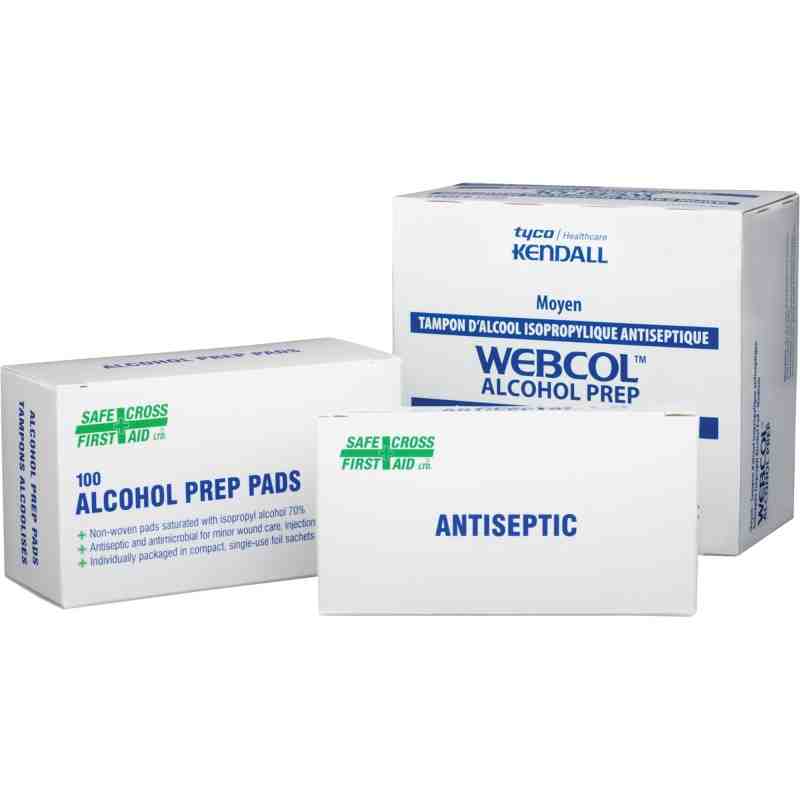 SAFECROSS 06095 Isopropyl Alcohol, 70%, Antiseptic Pads, 200/Box - [DefendUse.com] - 06095 - Antiseptic Wipes
