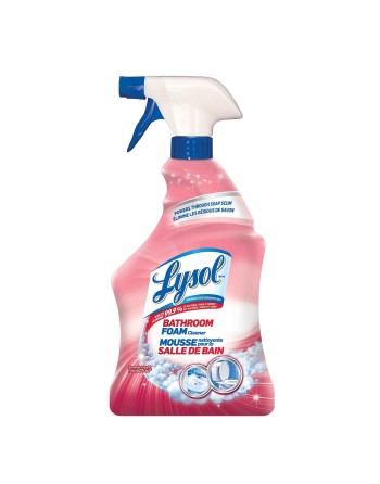 Lysol® 59631-81322 Bathroom Cleaner Spray, Bathroom Foam, Summer Fresh, 950ml, Powers Through Soap Scum, 9 x 950mL - [DefendUse.