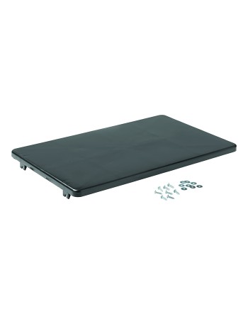 Rubbermaid FG619500BLA Adjustable Shelf Kit for Full Size and Compact Housekeeping Carts, Black - [DefendUse.com] - FG619500BLA 