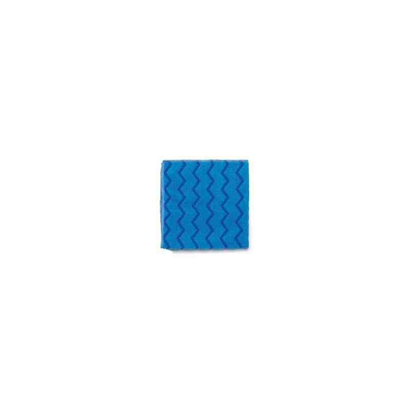 Rubbermaid FGQ62000BL00 HYGEN 16" x 16" Blue Microfiber Cloth - 12/Pack - [DefendUse.com] - FGQ62000BL00 - Microfiber Cloths