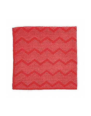 Rubbermaid FGQ62000RD00 HYGEN 16" x 16" Red Microfiber Cloth - 12/Pack - [DefendUse.com] - FGQ62000RD00 - Microfiber Cloths