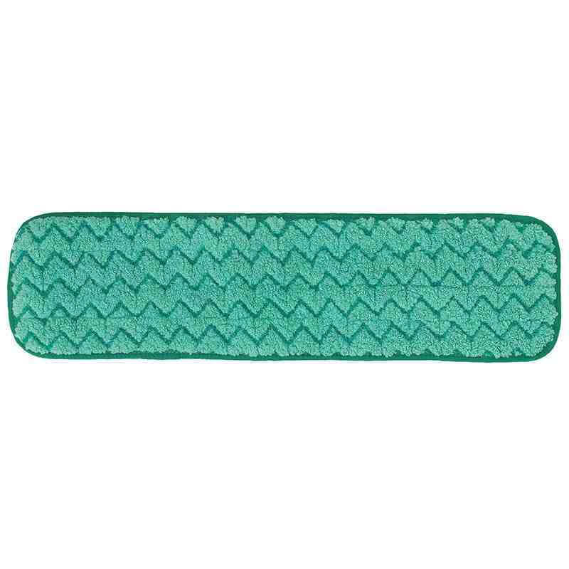 Rubbermaid FGQ41200GR00 HYGEN 18" Green Microfiber Dust Mop Pad, 12/CS, 12/CS - [Cleaning Supplies Canada Discounts] - FGQ41200G