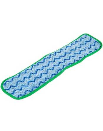 Rubbermaid FGQ41000GR00 HYGEN 18" Green Microfiber Damp Room Mop Pad, Case of 12 - [Cleaning Supplies Canada Discounts] - FGQ410