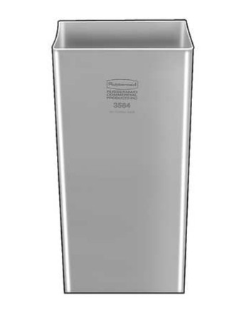 Rubbermaid FG354600GRAY Untouchable 88 Qt. / 22 Gallon Gray Round Wastebasket - [DefendUse.com] - FG356400GRAY - Rigid Liners