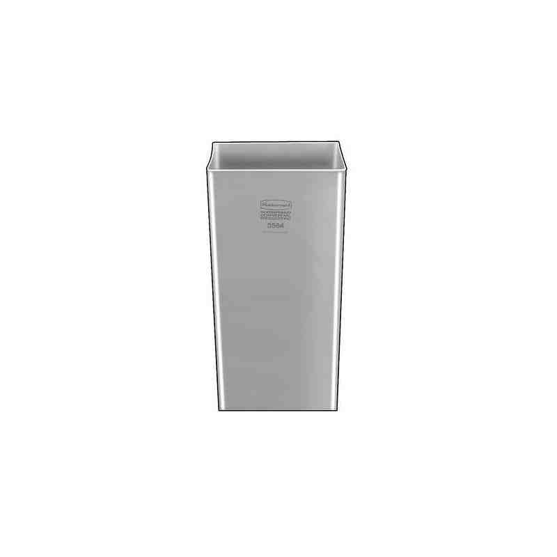 Rubbermaid FG354600GRAY Untouchable 88 Qt. / 22 Gallon Gray Round Wastebasket - [DefendUse.com] - FG356400GRAY - Rigid Liners
