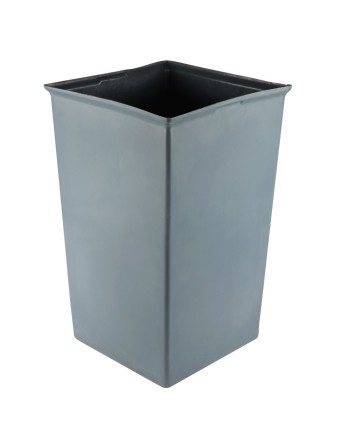Rubbermaid FG356700GRAY Gray Square 35.5 Gallon Rigid Plastic Liner - [DefendUse.com] - FG356700GRAY - Rigid Liners