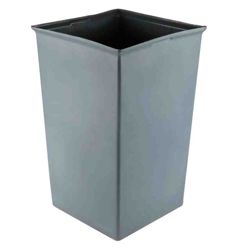 Rubbermaid FG356700GRAY Gray Square 35.5 Gallon Rigid Plastic Liner - [DefendUse.com] - FG356700GRAY - Rigid Liners