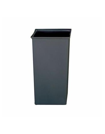 Rubbermaid FG356600GRAY Gray Square Rigid Plastic Liner for FG843088 Containers 24.7 Gallon - [DefendUse.com] - FG356600GRAY - R