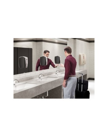 Rubbermaid FG750140 AutoFoam Touch-Free Wall-Mount 1100ml Disp. White/Grey - [DefendUse.com] - FG750140 - Wall Mount Automatic S