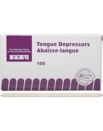 Tongue Depressors, Class 1, 5/8" x 5.5", Box of 100 Pc