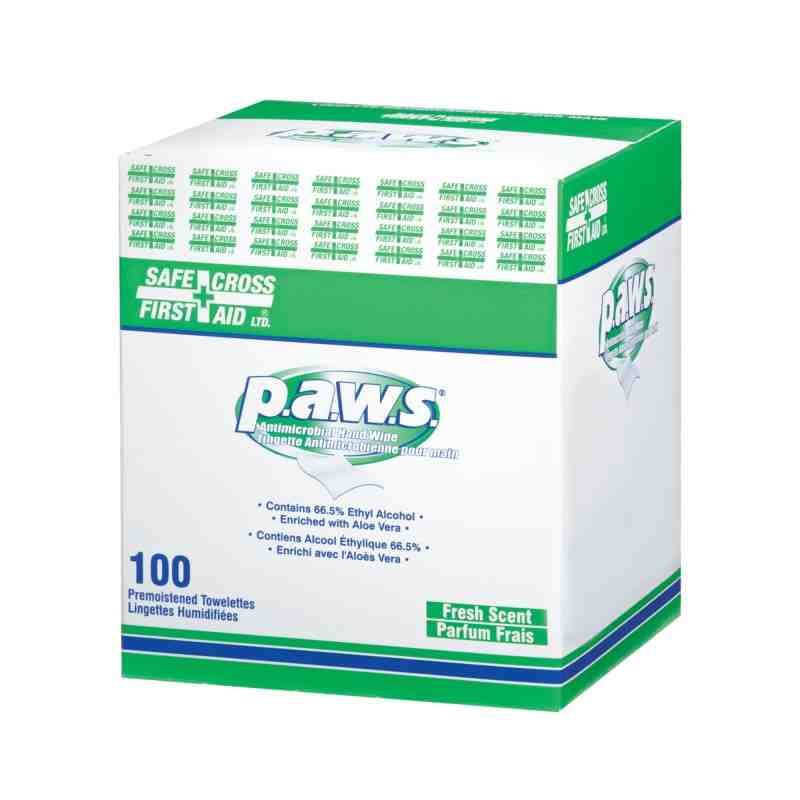 Antimicrobial Hand Towelettes, Alcohol Based, 65% with Aloe, 100/PK, 5-1/4" x 8-3/16"