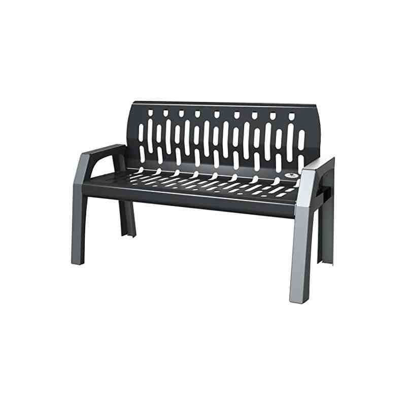 FROST 2060 Bench - Steel Stream 6' - Grey/Black - [DefendUse.com] - 2060-BLACK - Benches