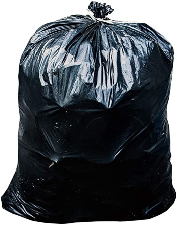 Garbage Bags - Regular Black - 22x24, 500/CS - [Cleaning Supplies Canada Discounts] - 2224RB - [DefendUse.com]