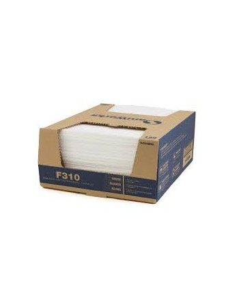 HOSPECO NF310QCW2A Food Service Wipers Antimicrobial Towel 13x21"Qtrfld Countercase Dual End 100/cs - White - [DefendUse.com] - 