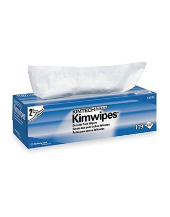 Kimtech 34705 Science™ Kimwipes™ Delicate Task Wipes, Specialty, 12" L x 12" W Qty/Box: 119 - [DefendUse.com] - 34705 - Kimtech®